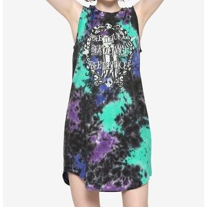 ISO BEETLEJUICE TIE DYE TANK DRESS